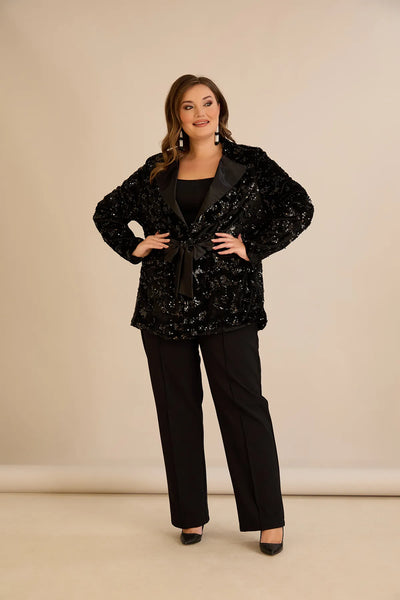 Sacou mărime mare de ocazie cu paiete