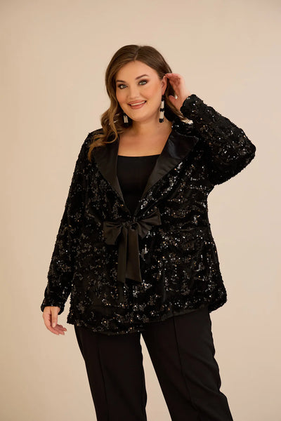 Sacou mărime mare de ocazie cu paiete