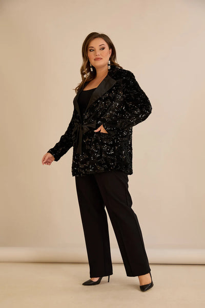 Sacou mărime mare de ocazie cu paiete