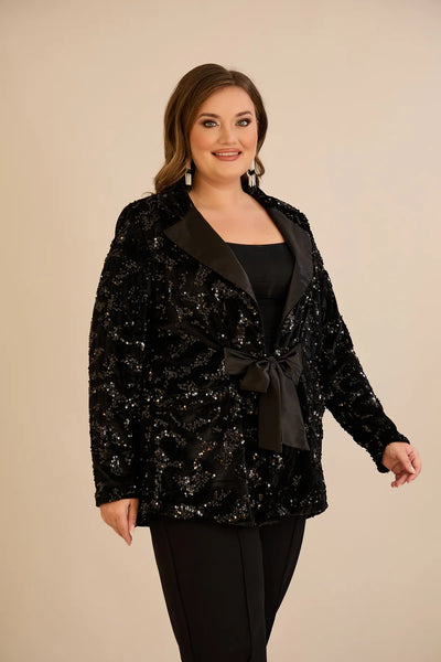 Sacou mărime mare de ocazie cu paiete