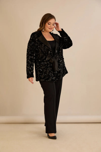 Sacou mărime mare de ocazie cu paiete