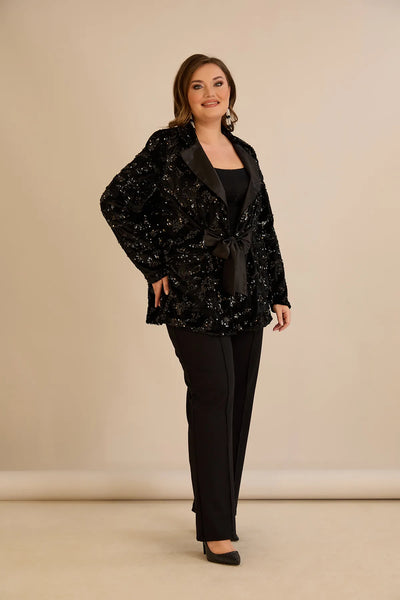 Sacou mărime mare de ocazie cu paiete