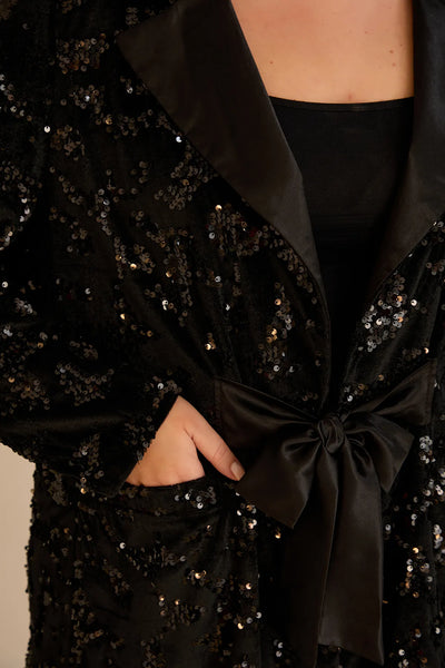 Sacou mărime mare de ocazie cu paiete