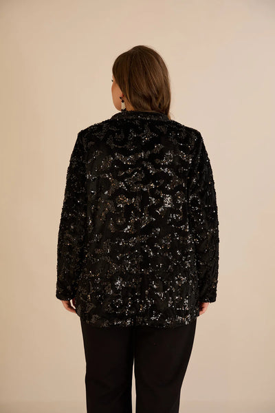 Sacou mărime mare de ocazie cu paiete