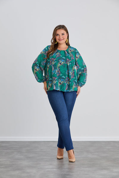 Blugi marime mare elastici tip Jeggings - albastru