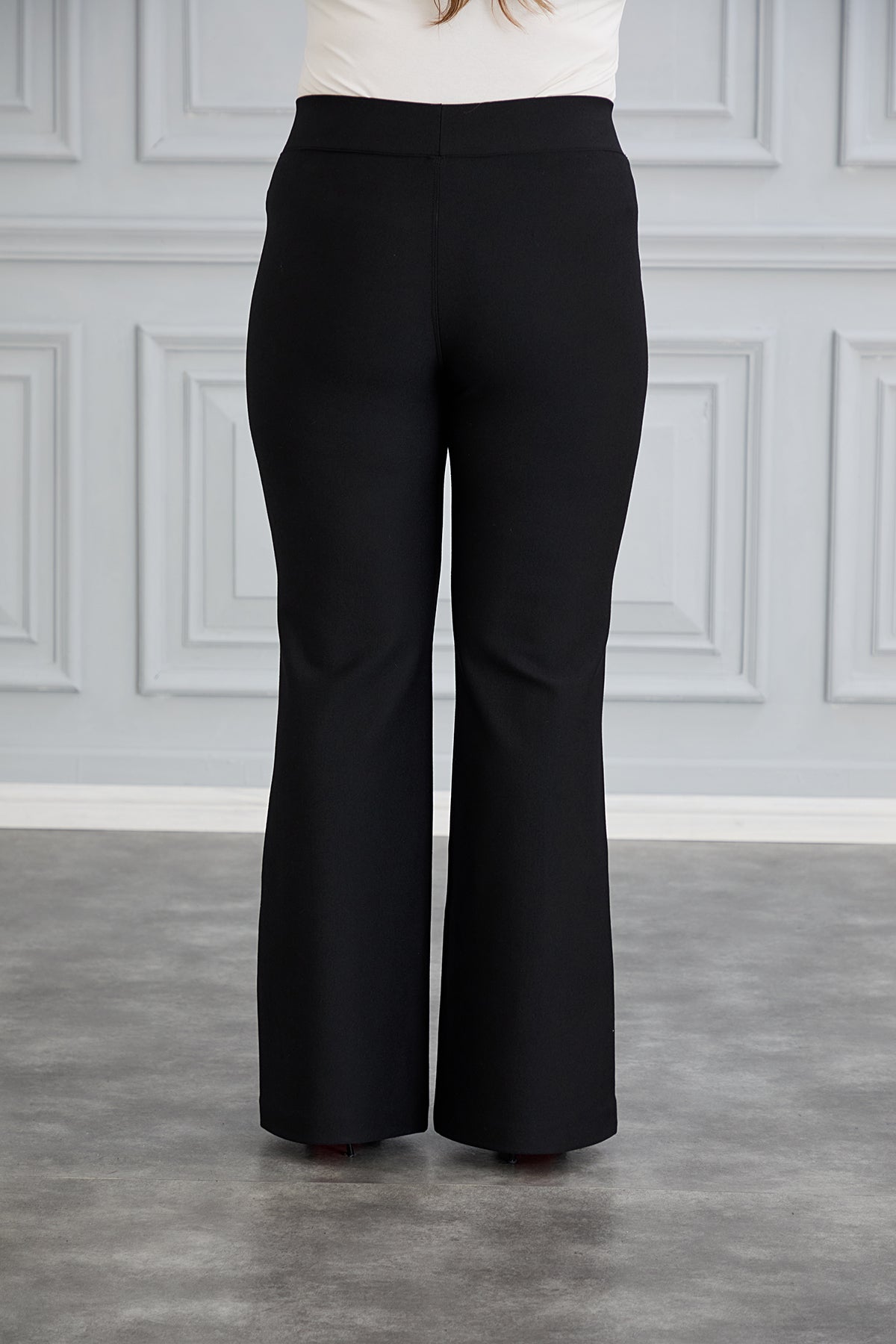 Pantalon marime mare retractabil Borisa rascroit de la genunchi