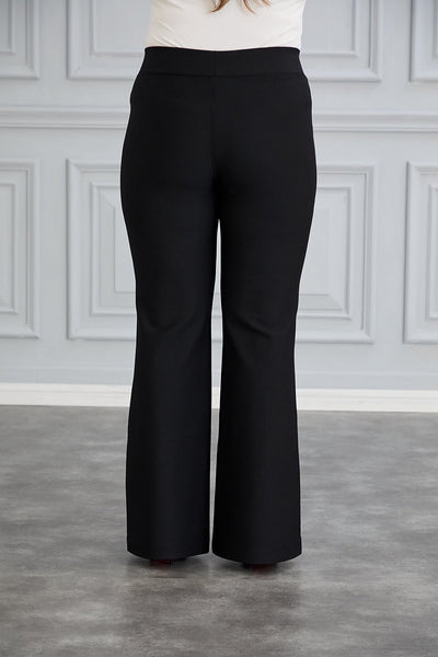Pantalon marime mare retractabil Borisa rascroit de la genunchi