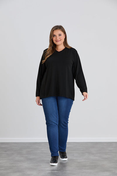 Bluza marime mare cu spate atractiv cu paiete