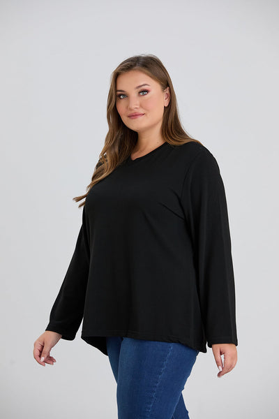 Bluza marime mare cu spate atractiv cu paiete