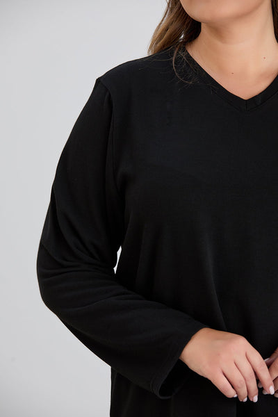Bluza marime mare cu spate atractiv cu paiete
