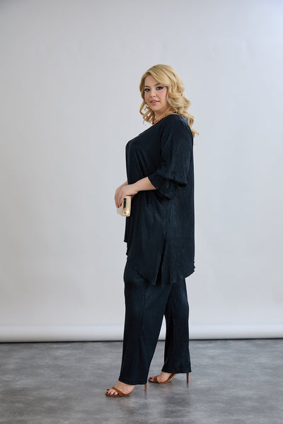 Set formal marime mare din 2 piese cu efect de lux