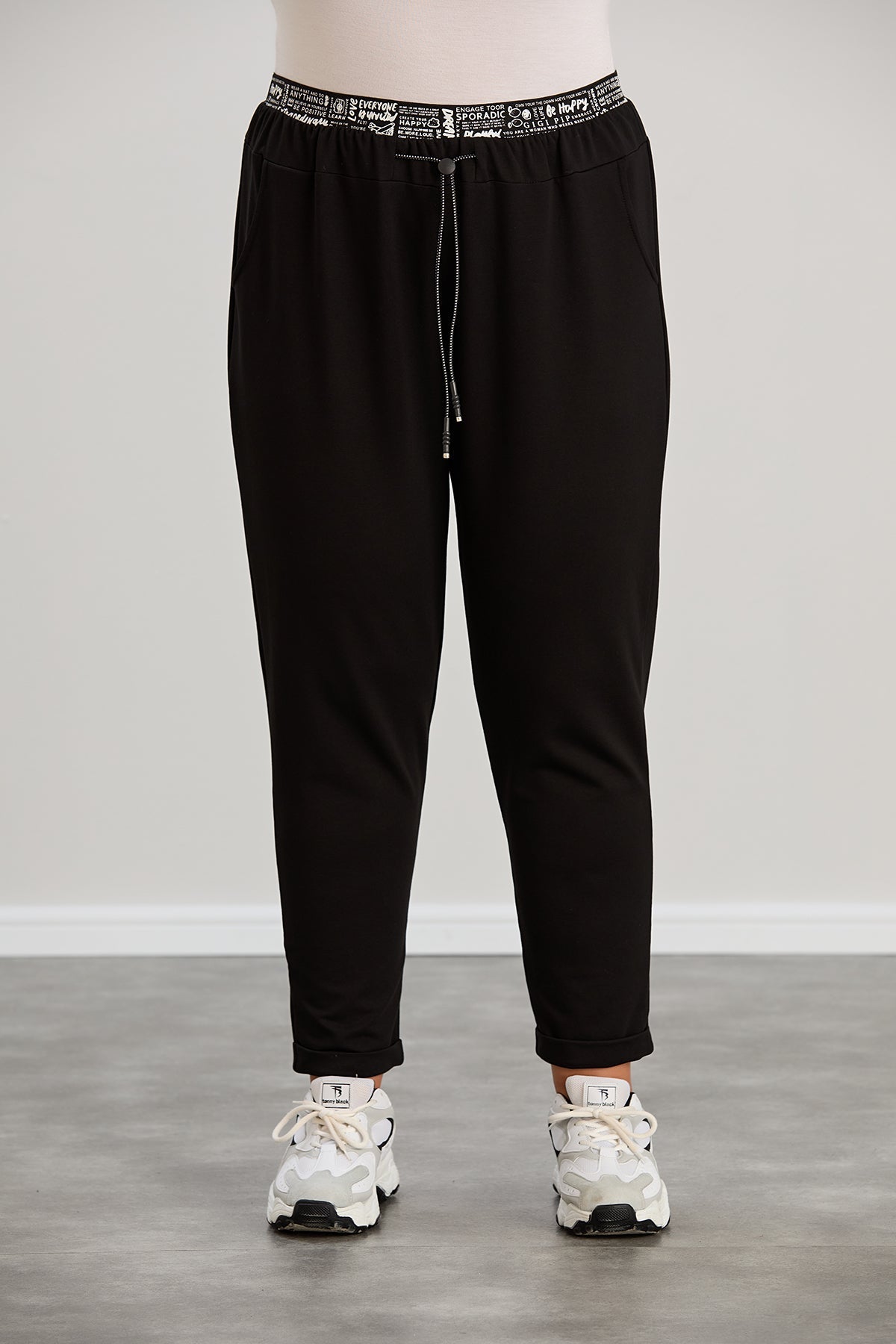 Trening modern marime mare cu banda elastica cu litere