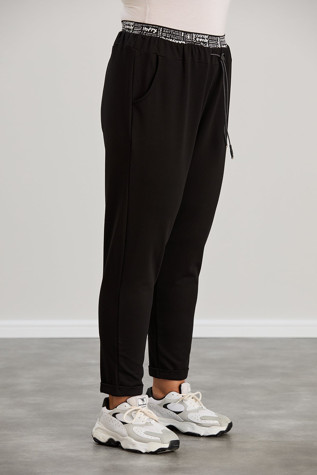 Trening modern marime mare cu banda elastica cu litere