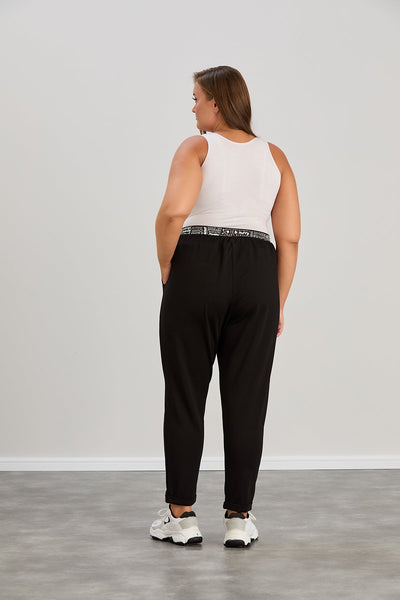 Trening modern marime mare cu banda elastica cu litere