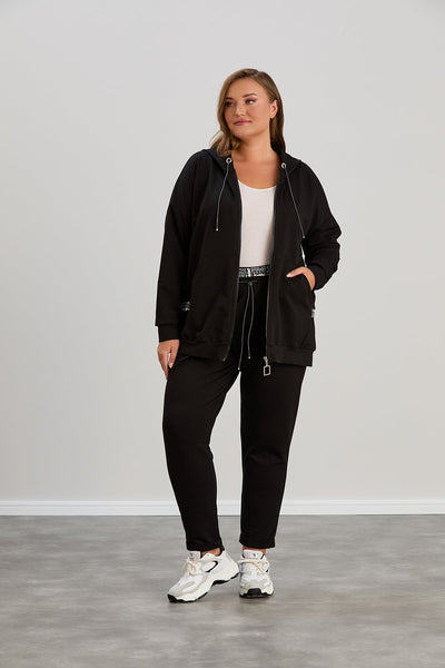 Trening modern marime mare cu banda elastica cu litere
