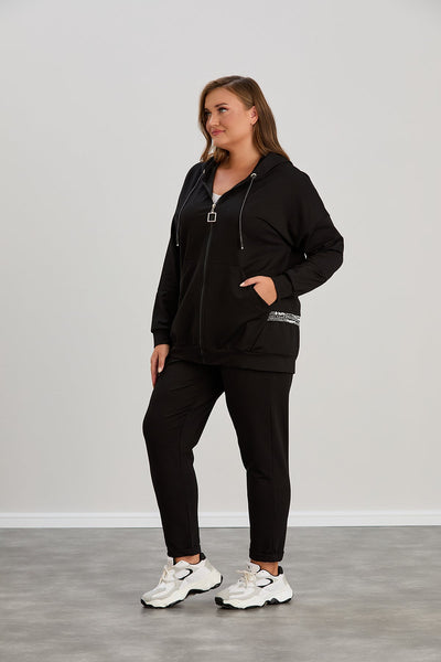 Trening modern marime mare cu banda elastica cu litere