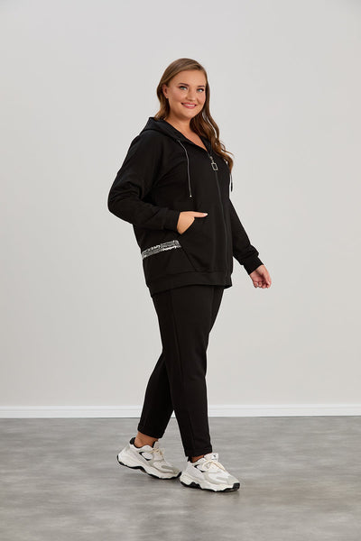 Trening modern marime mare cu banda elastica cu litere