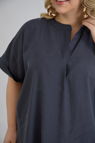 Compleu elegant marime mare din material usor
