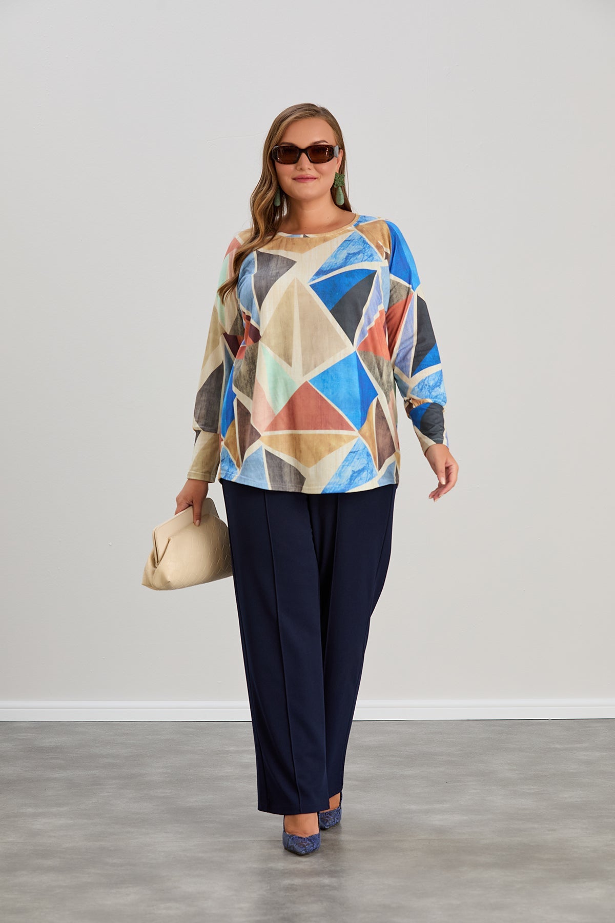Bluza marime mare cu maneci raglan
