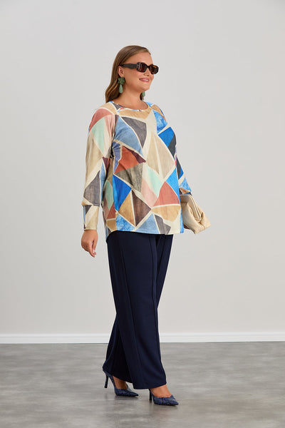 Bluza marime mare cu maneci raglan
