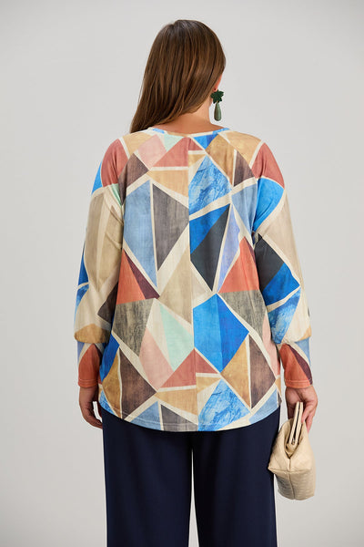 Bluza marime mare cu maneci raglan
