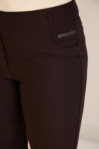 Pantalon modelator marime mare Borisa – maro cafea
