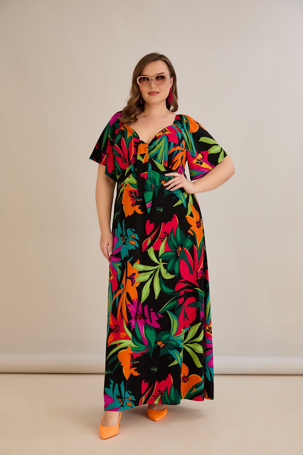 Rochie de vara marime mare Euforie colorata