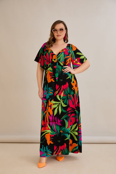Rochie de vara marime mare Euforie colorata