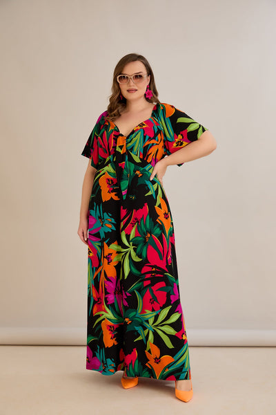 Rochie de vara marime mare Euforie colorata
