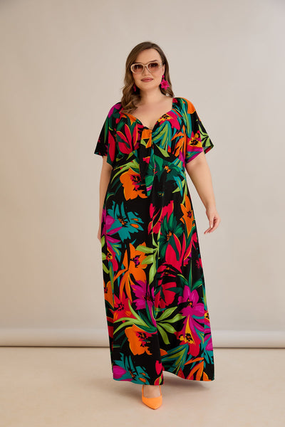 Rochie de vara marime mare Euforie colorata