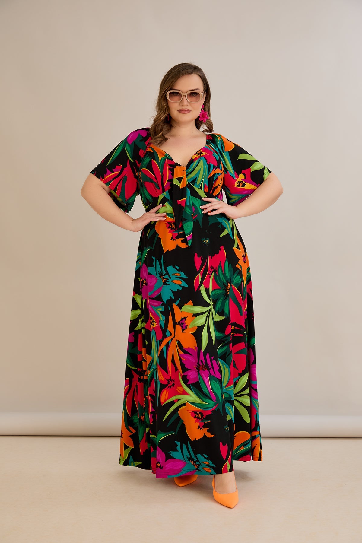 Rochie de vara marime mare Euforie colorata