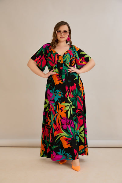 Rochie de vara marime mare Euforie colorata