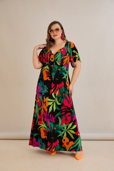 Rochie de vara marime mare Euforie colorata