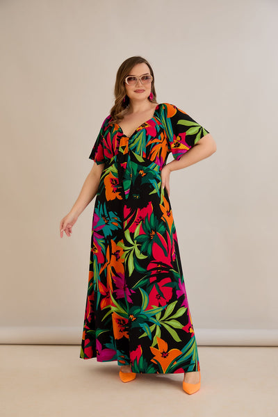Rochie de vara marime mare Euforie colorata