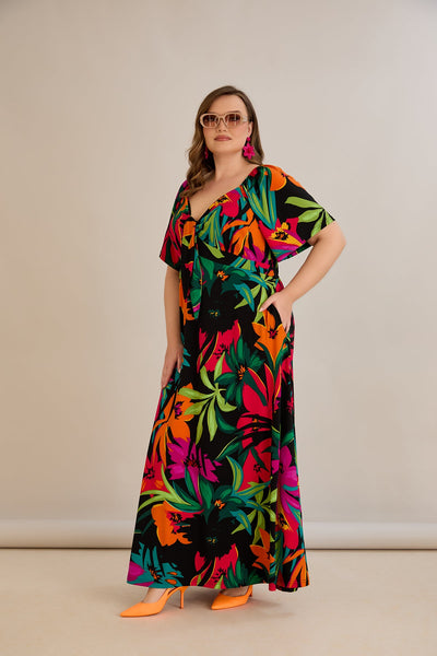 Rochie de vara marime mare Euforie colorata
