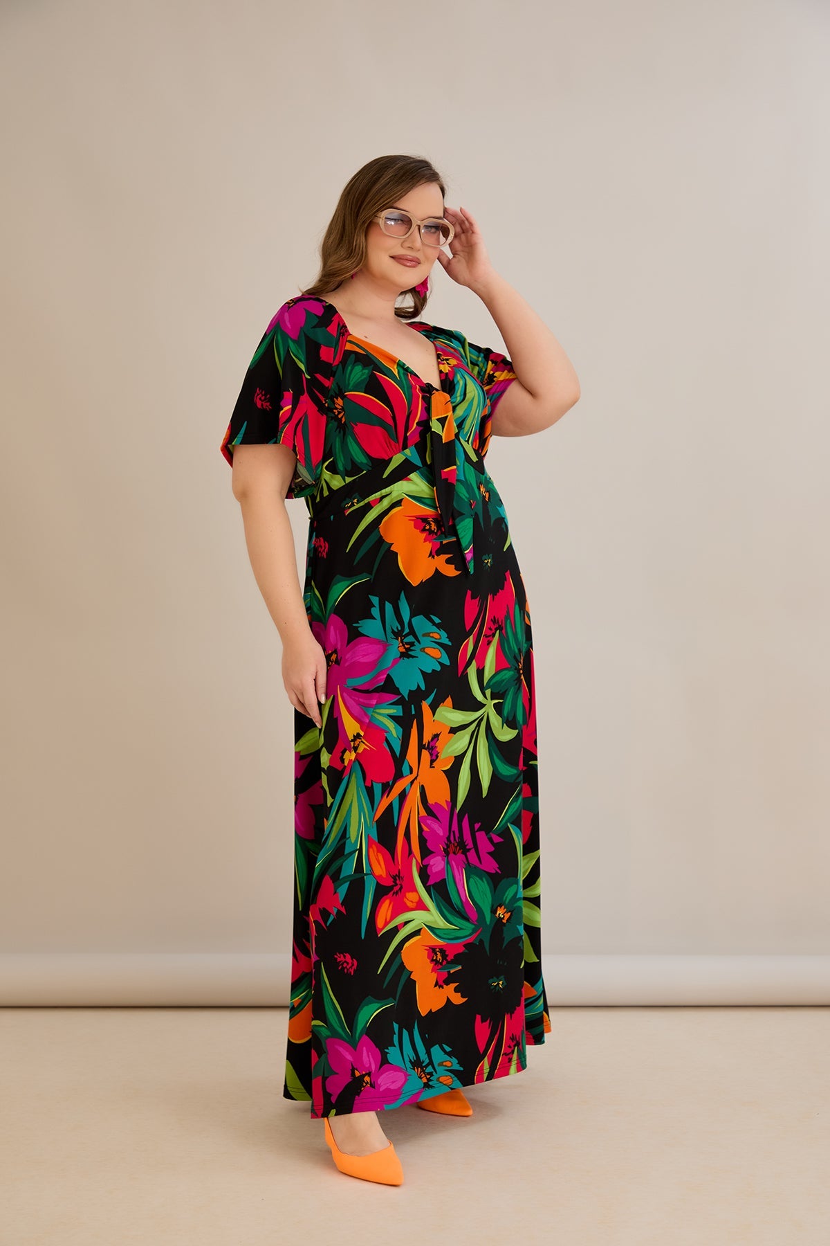 Rochie de vara marime mare Euforie colorata