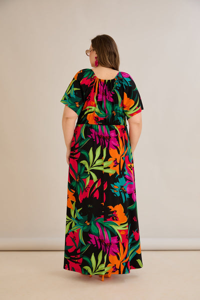 Rochie de vara marime mare Euforie colorata
