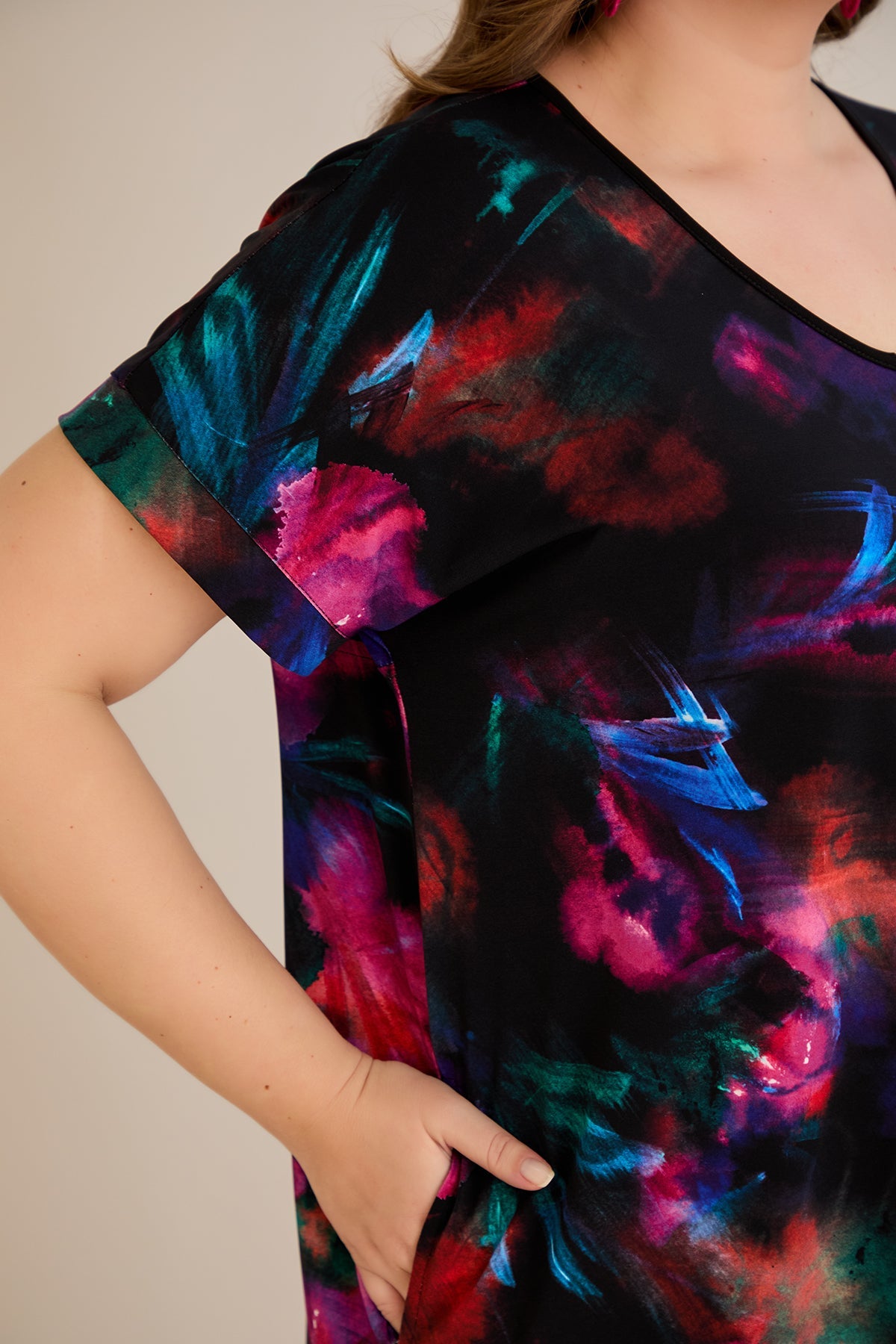 Rochie marime mare de vara cu legaturi la spate