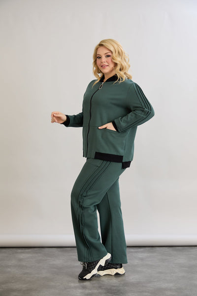 Trening marime mare din bumbac - verde