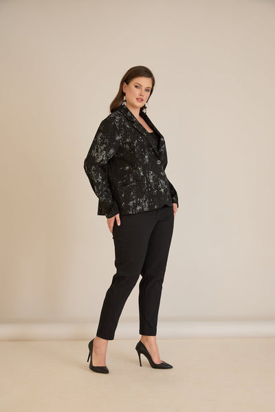 Sacou marime mare elegant cu print deosebit