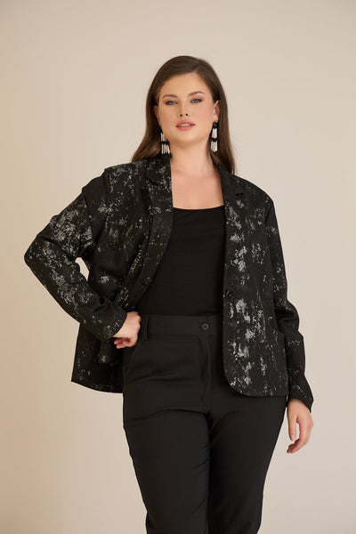 Sacou marime mare elegant cu print deosebit
