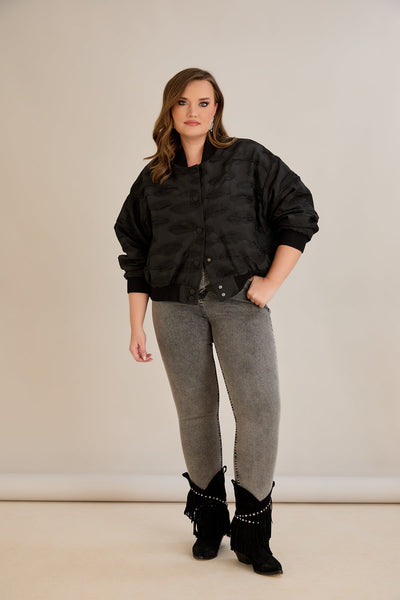 Jacheta marime mare de toamna tip bomber Oversize