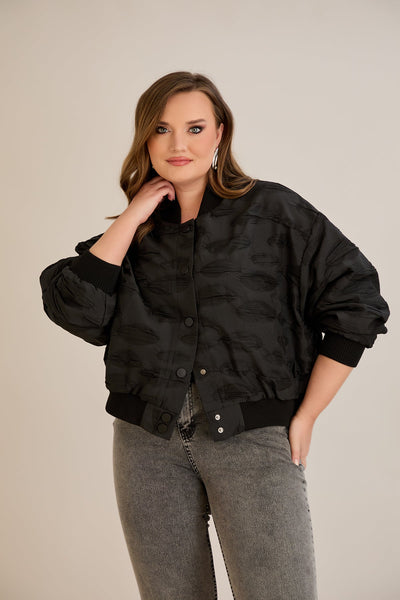 Jacheta marime mare de toamna tip bomber Oversize