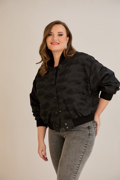 Jacheta marime mare de toamna tip bomber Oversize