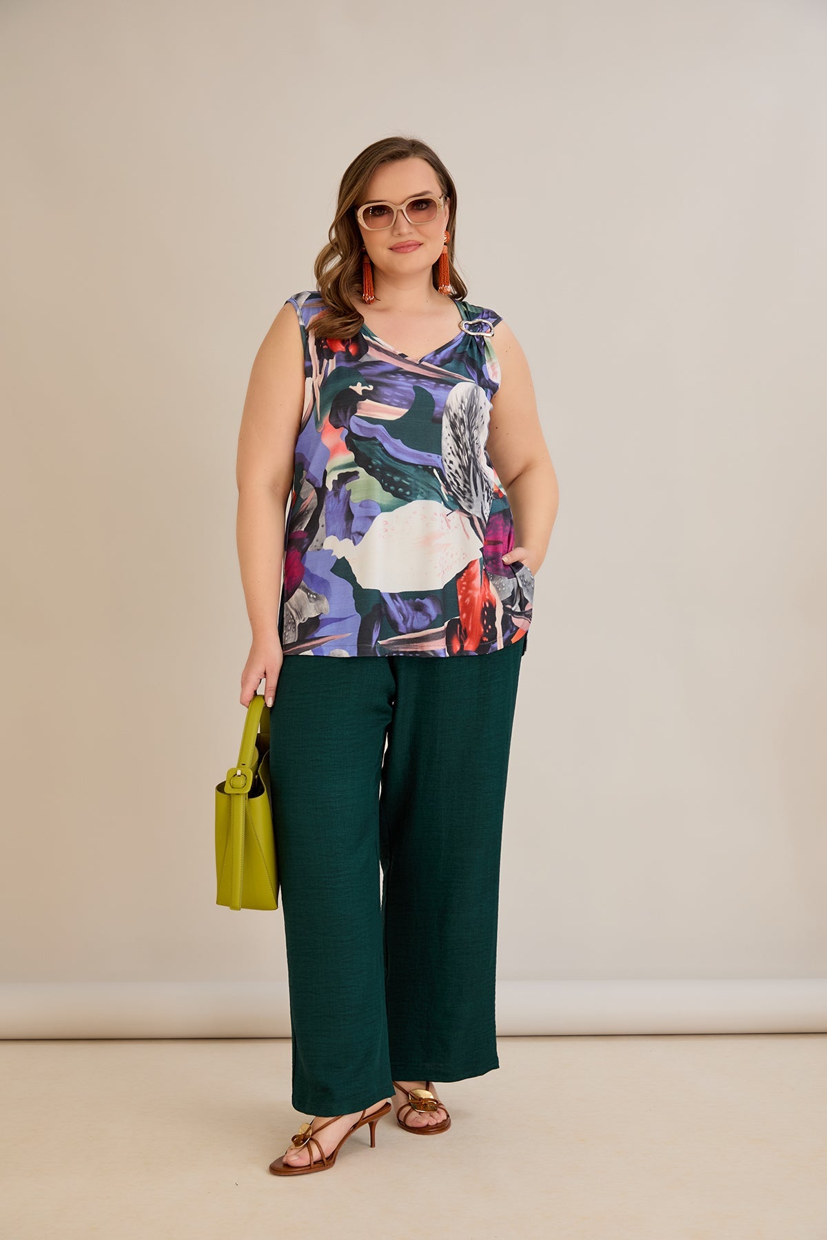 Maiou marime mare cu imprimeu floral