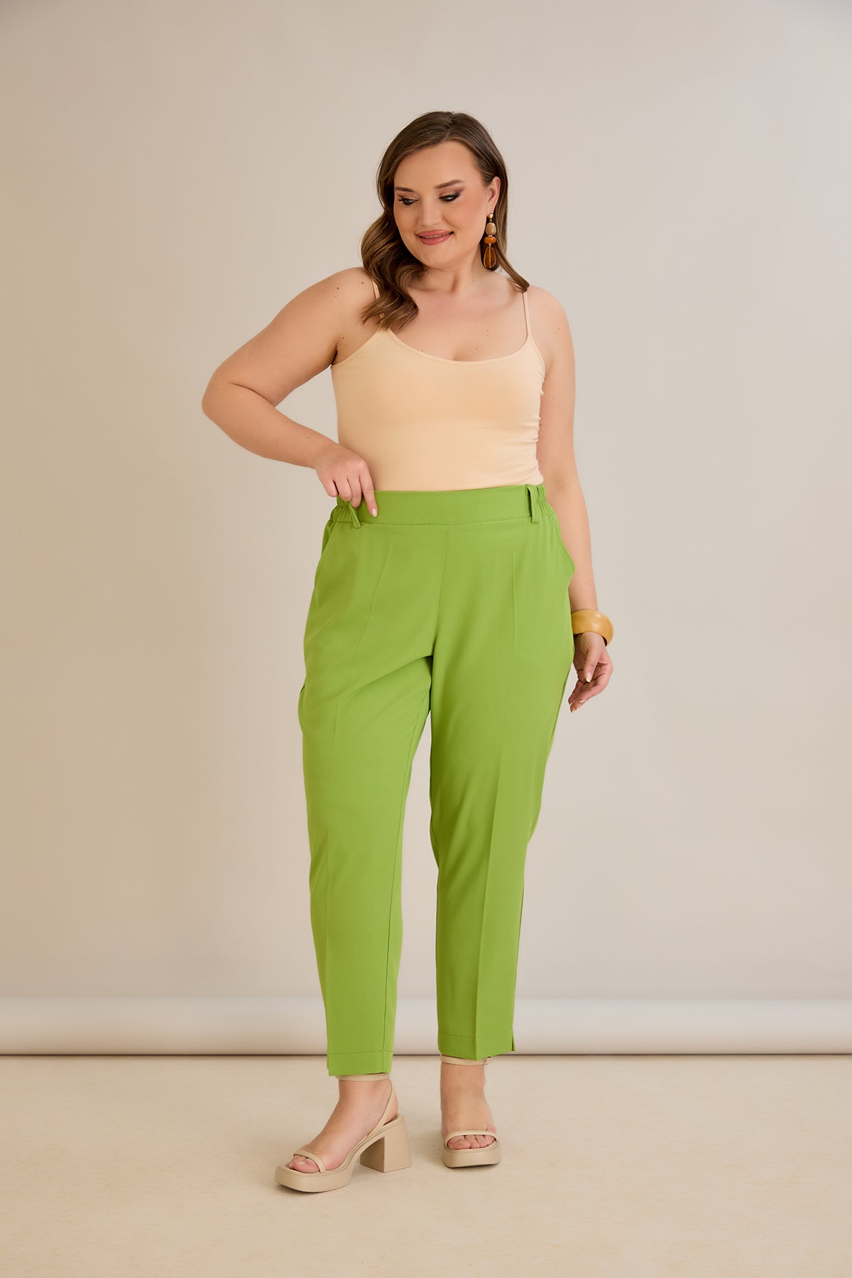 Pantaloni marimi mari elastici de vara - mar