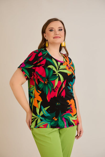 Bluza de vara marime mare Euforie colorata