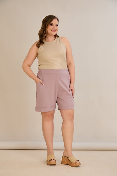 Pantaloni scurti marimi mari - roz