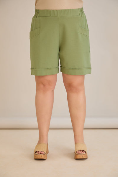 Pantaloni scurti marimi mari - verde