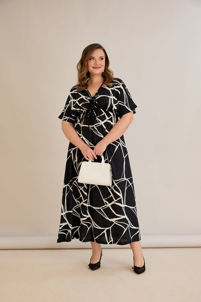 Rochie de vara marime mare din viscoza Kosara